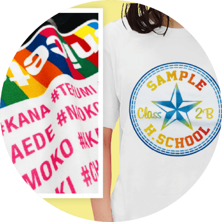 フルカラーインクジェットプリント（写真やグラデーションも美しく表現）のイメージ