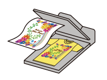 シートをTシャツに圧着させている様子のイラスト